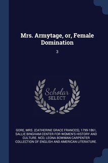 Couverture_Mrs. Armytage, or, Female Domination
