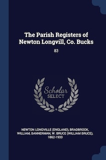 Front cover_The Parish Registers of Newton Longvill, Co. Bucks