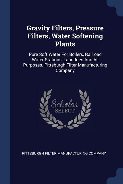 Front cover_Gravity Filters, Pressure Filters, Water Softening Plants