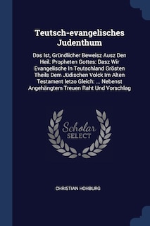 Front cover_Teutsch-evangelisches Judenthum