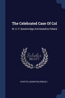 Front cover_The Celebrated Case Of Col