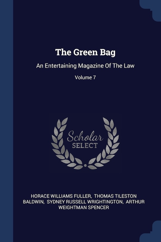 Couverture_The Green Bag