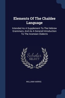 Front cover_Elements Of The Chaldee Language