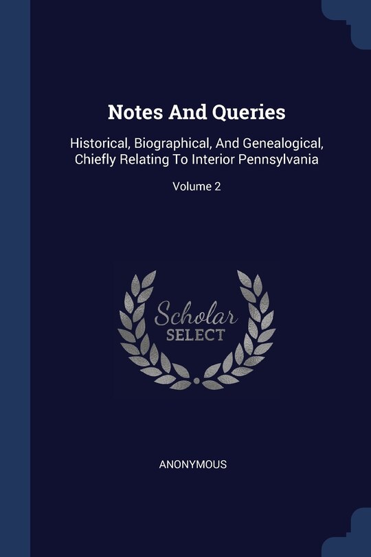 Couverture_Notes And Queries