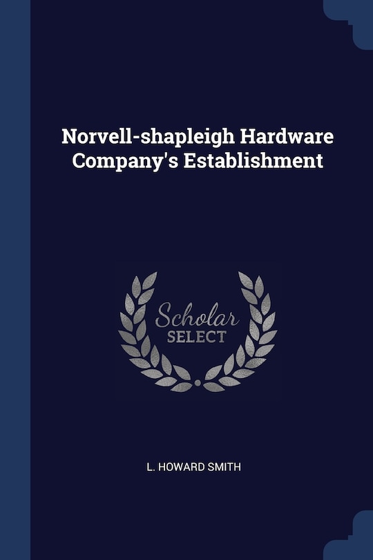 Front cover_Norvell-shapleigh Hardware Company's Establishment