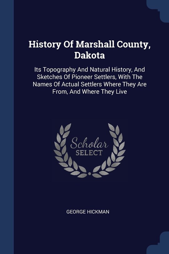 Front cover_History Of Marshall County, Dakota