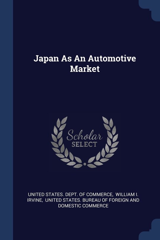 Front cover_Japan As An Automotive Market