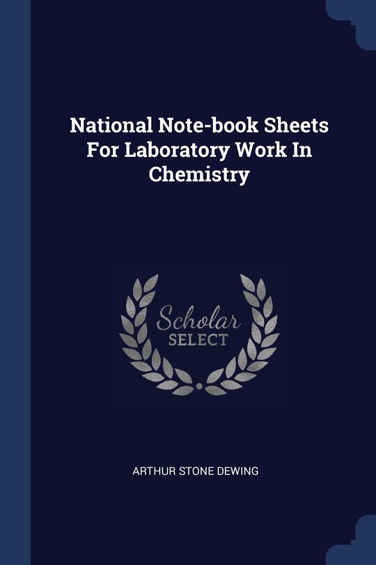 Couverture_National Note-book Sheets For Laboratory Work In Chemistry