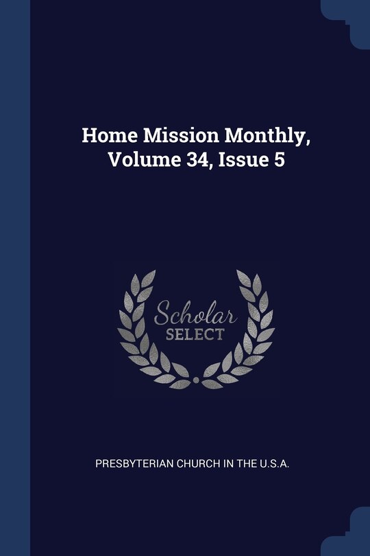 Couverture_Home Mission Monthly, Volume 34, Issue 5