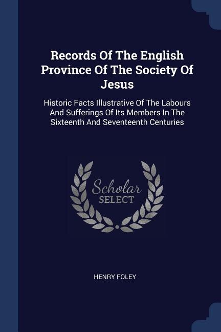 Couverture_Records Of The English Province Of The Society Of Jesus