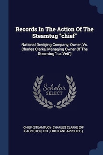 Front cover_Records In The Action Of The Steamtug chief