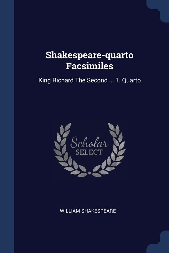 Couverture_Shakespeare-quarto Facsimiles
