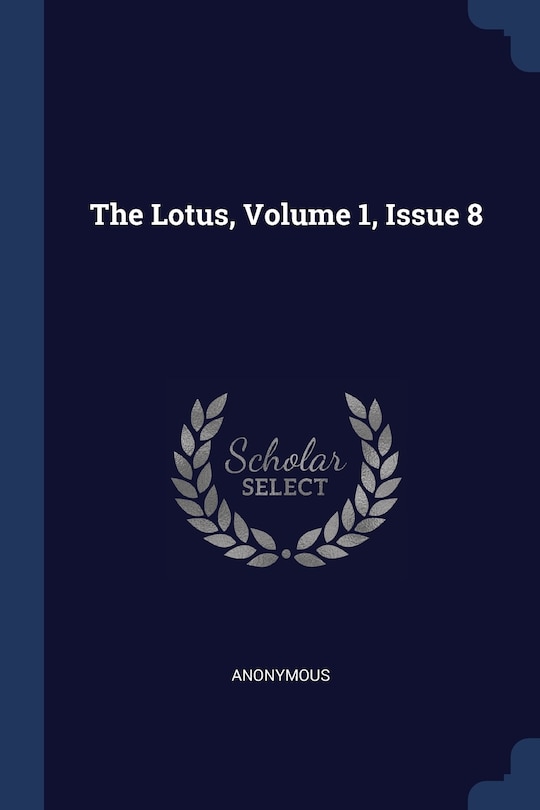 Couverture_The Lotus, Volume 1, Issue 8