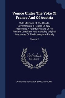 Couverture_Venice Under The Yoke Of France And Of Austria