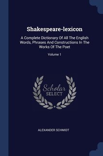 Front cover_Shakespeare-lexicon