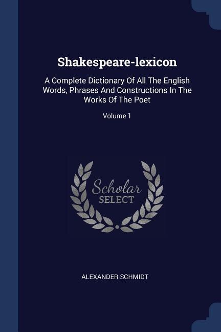 Front cover_Shakespeare-lexicon