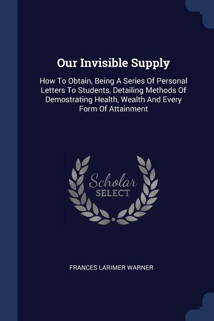 Front cover_Our Invisible Supply