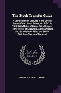 Front cover_The Stock Transfer Guide