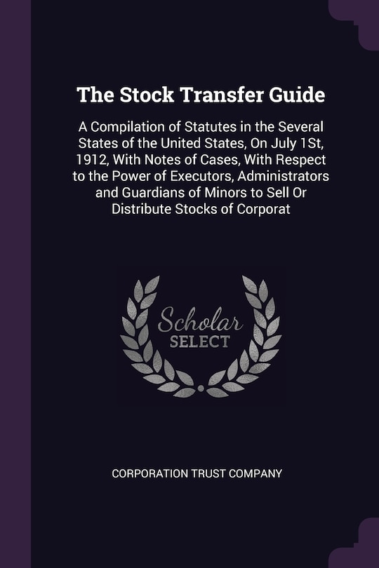 Front cover_The Stock Transfer Guide