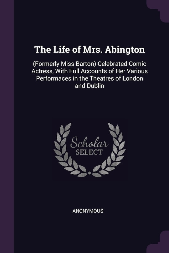 Couverture_The Life of Mrs. Abington