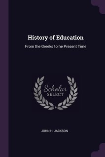 Front cover_History of Education