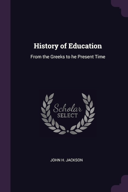 Front cover_History of Education