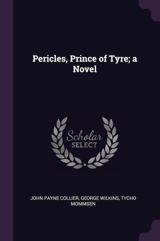 Front cover_Pericles, Prince of Tyre; a Novel