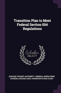 Front cover_Transition Plan to Meet Federal Section 504 Regulations