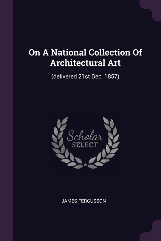 Couverture_On A National Collection Of Architectural Art