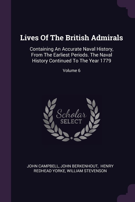 Front cover_Lives Of The British Admirals