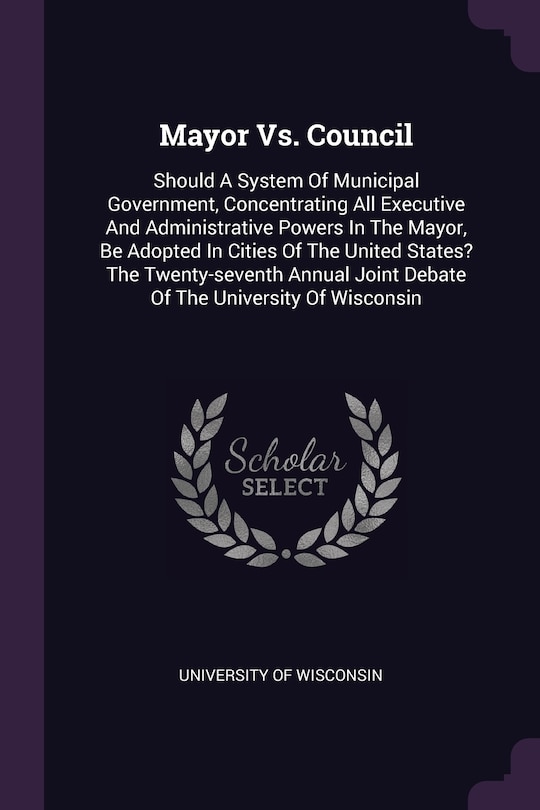 Couverture_Mayor Vs. Council