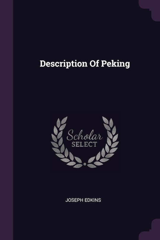 Front cover_Description Of Peking