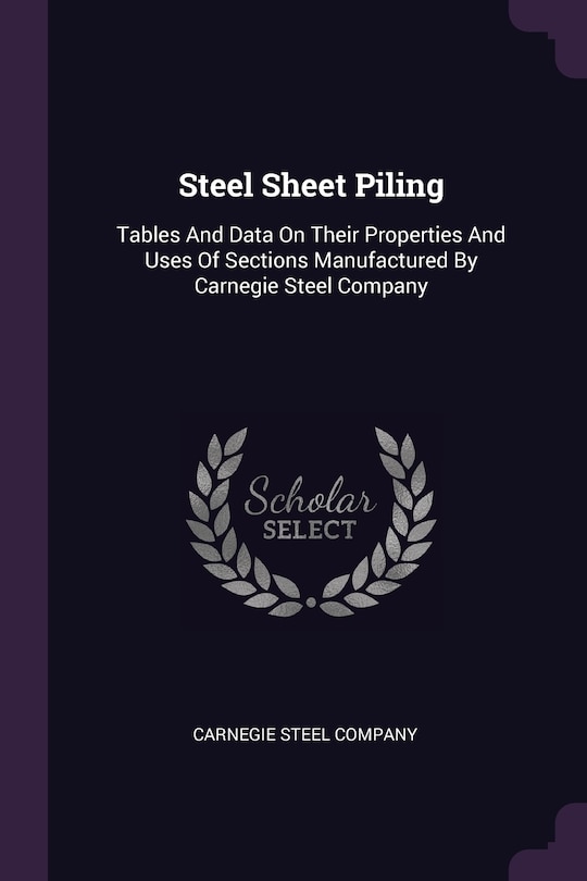 Couverture_Steel Sheet Piling
