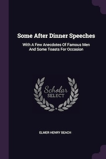 Front cover_Some After Dinner Speeches