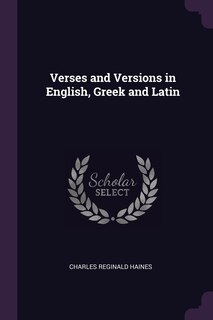 Front cover_Verses and Versions in English, Greek and Latin