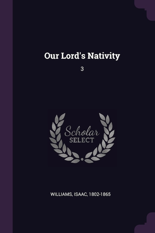 Couverture_Our Lord's Nativity