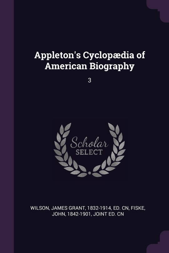 Front cover_Appleton's Cyclopædia of American Biography