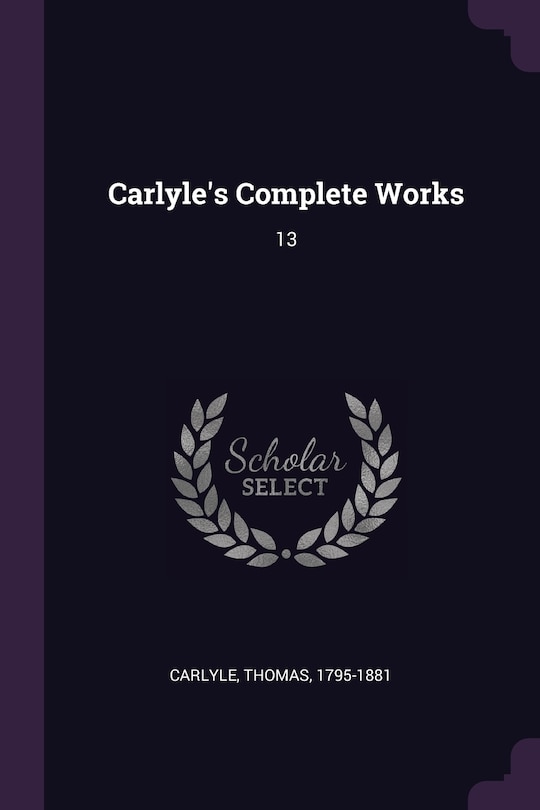 Front cover_Carlyle's Complete Works