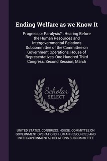 Front cover_Ending Welfare as we Know It