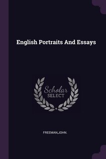 Couverture_English Portraits And Essays