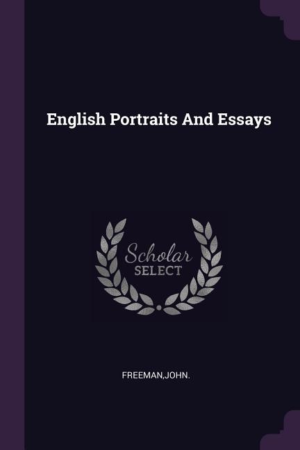 Couverture_English Portraits And Essays