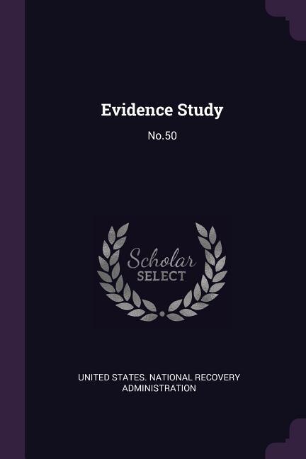 Couverture_Evidence Study