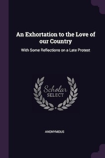 Front cover_An Exhortation to the Love of our Country