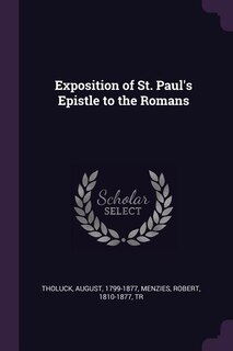 Couverture_Exposition of St. Paul's Epistle to the Romans