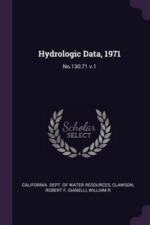 Front cover_Hydrologic Data, 1971