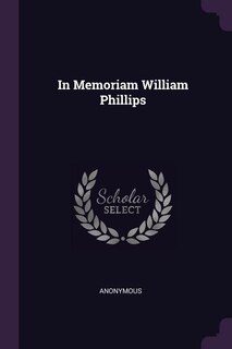 Couverture_In Memoriam William Phillips