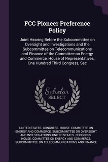 Couverture_FCC Pioneer Preference Policy
