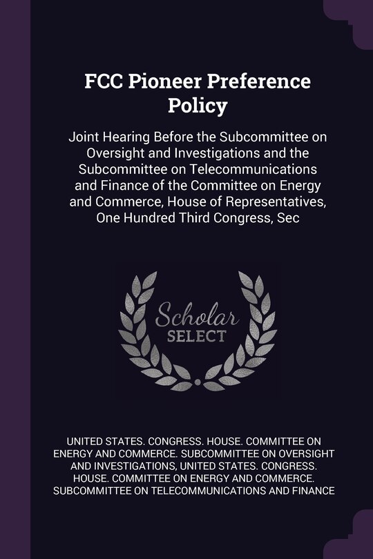 Couverture_FCC Pioneer Preference Policy