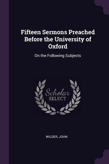 Couverture_Fifteen Sermons Preached Before the University of Oxford