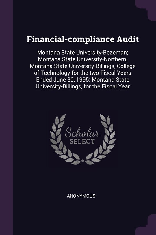 Front cover_Financial-compliance Audit
